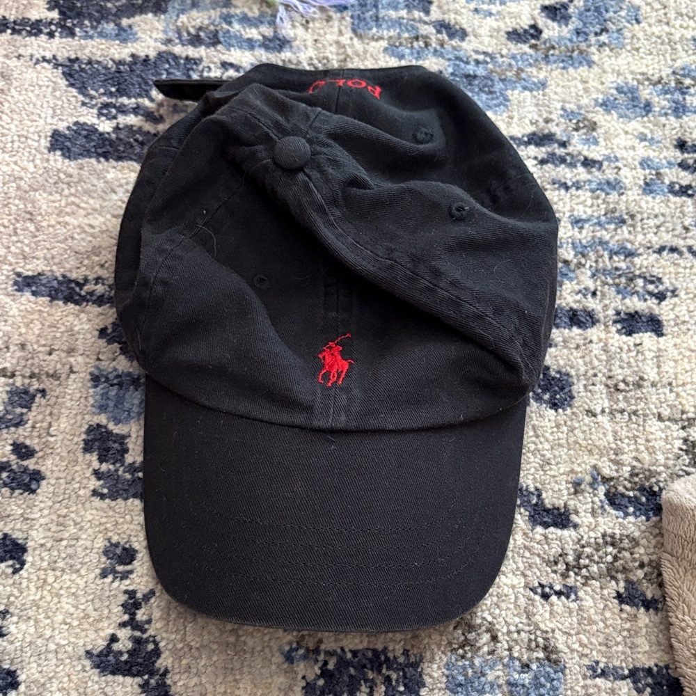 Polo by Ralph Lauren Black and Red Hat
